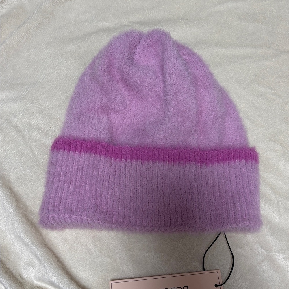 BCBGeneration Mauve Knit Beanie